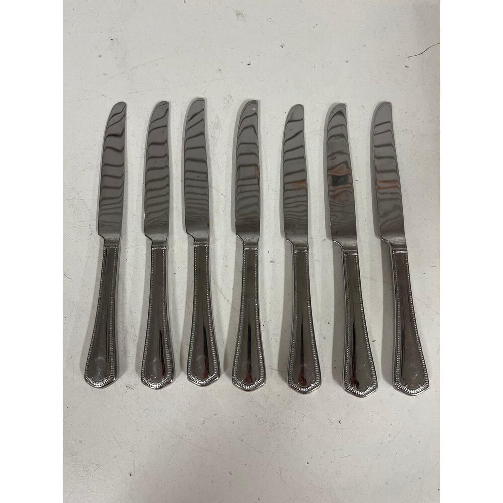 (7) BUTTER KNIVES Waterford SOMERSET 18/10 Stainless China